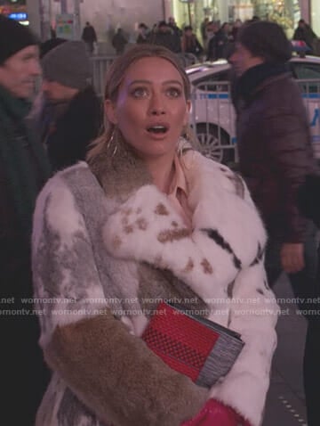 Kelsey’s mixed fur coat on Younger