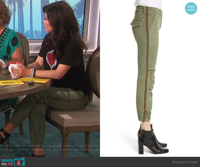 French Crop Military Pants by Nili Lotan worn by Julie Chen on The Talk