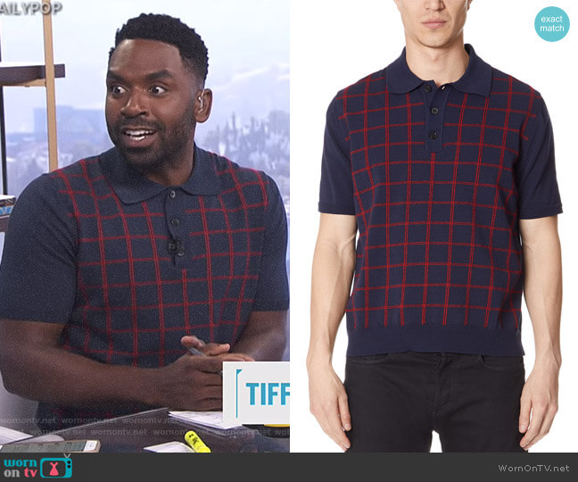 Short Sleeve Polo Shirt by Marni worn by Justin Sylvester  on E! News