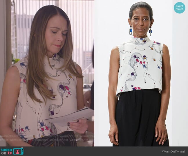 Cropped Una Top by Rachel Comey worn by Liza Miller (Sutton Foster) on Younger