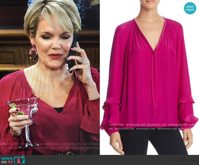 Ramy Brook Anna Top worn by Ava Jerome (Maura West) on General Hospital