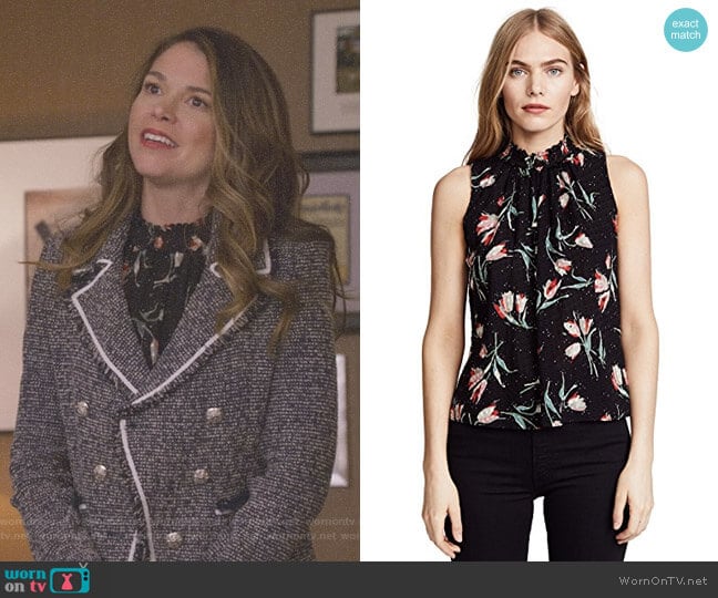 'Ikat' Smock Top by Rebecca Taylor worn by Liza Miller (Sutton Foster) on Younger