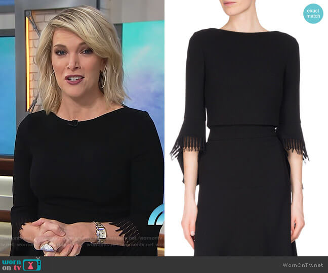 WornOnTV: Megyn’s black fringe sleeve top on Megyn Kelly Today | Megyn ...
