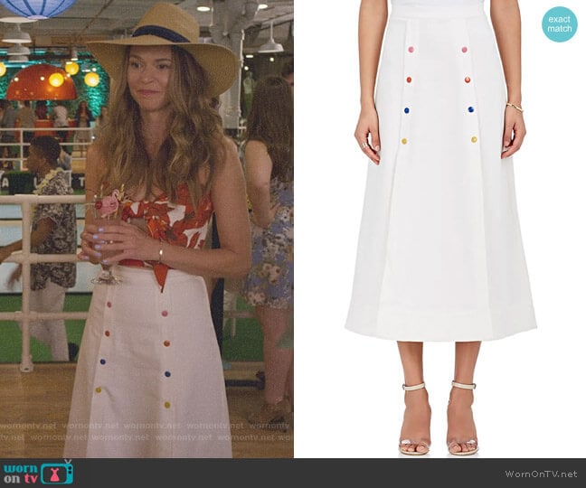 'Candy' Cotton Twill Sailor Skirt by Saloni worn by Liza Miller (Sutton Foster) on Younger