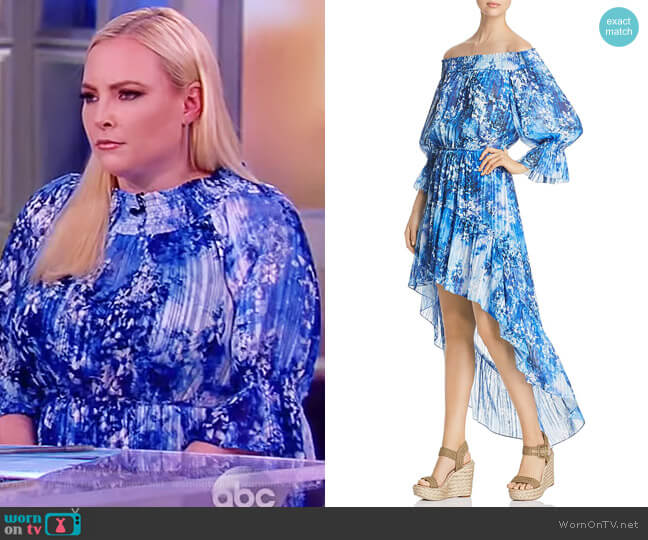 Abrella Off-the-Shoulder Dress by T Tahari worn by Meghan McCain on The View