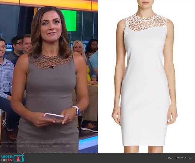 'Tina' Dress by Elie Tahari worn by Paula Faris on Good Morning America