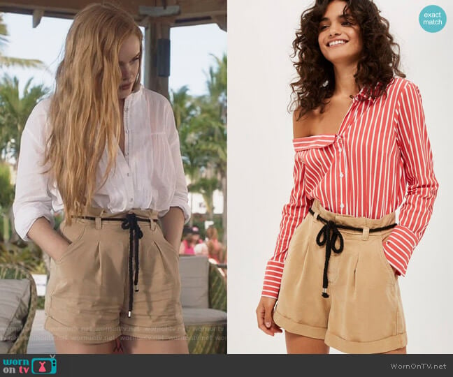 Rope Casual Shorts by Topshop worn by Eliza (Abigail Cowen) on The Fosters