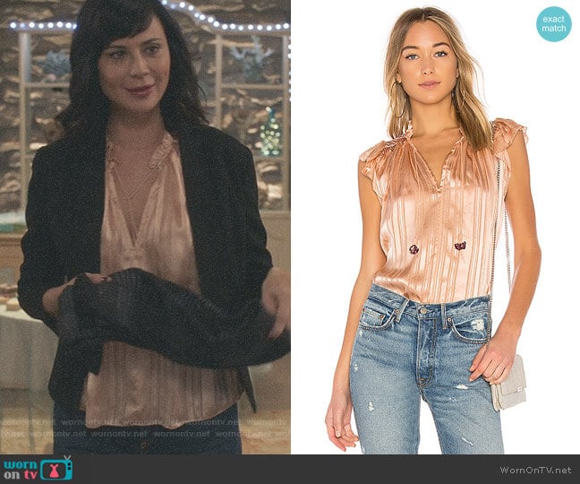 'Deja' Top by Ulla Johnson worn by Cassandra Nightingale (Catherine Bell) on Good Witch