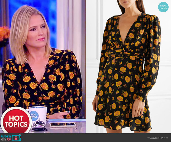 WornOnTV: Sara’s orange floral print v-neck dress on The View | Sara ...