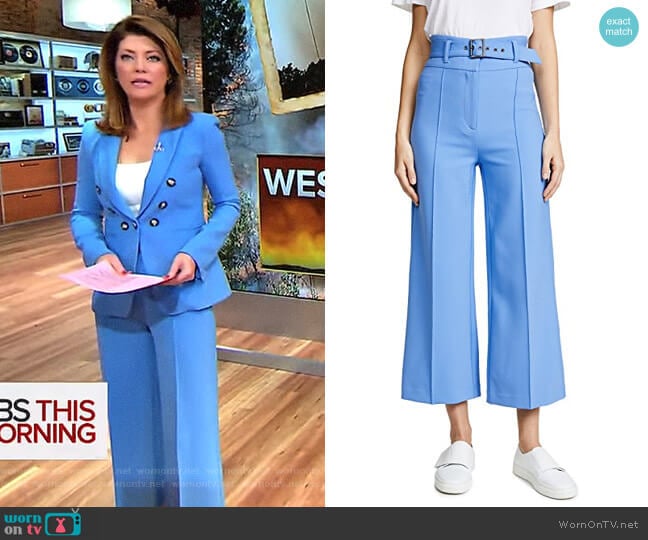 WornOnTV: Norah’s blue double breasted blazer and cropped pants on CBS ...