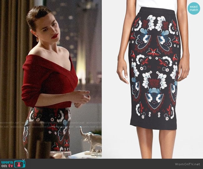 ALC Haley Skirt worn by Lena Luthor (Katie McGrath) on Supergirl