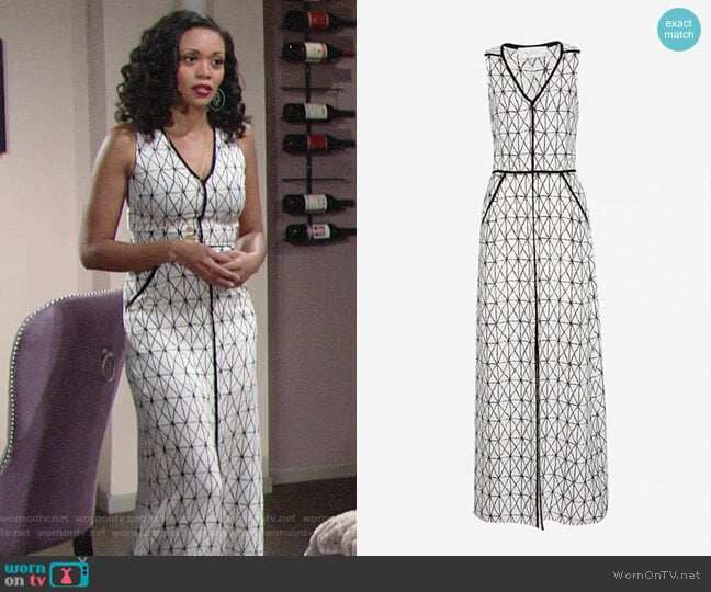 ALC Jesse Dress worn by Hilary Curtis (Mishael Morgan) on The Young and the Restless