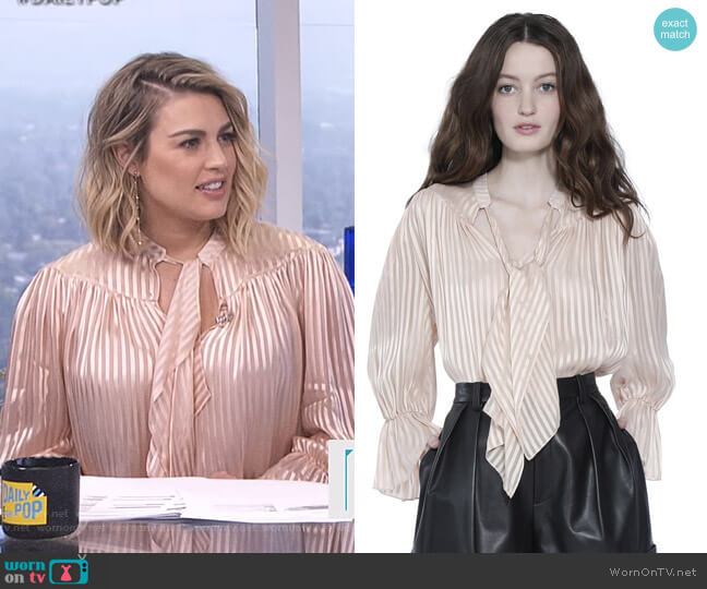 'Danika' Blouse by Alice + Olivia worn by Carissa Loethen Culiner  on E! News