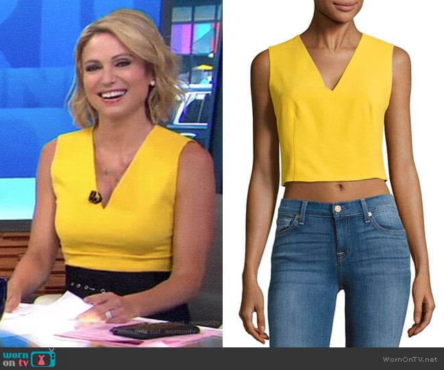 'Lyndsay' Top by Alice + Olivia worn by Amy Robach on Good Morning America