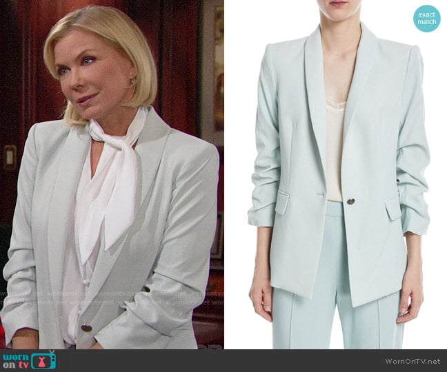 Alice + Olivia Sebastian Blazer worn by Brooke Logan (Katherine Kelly Lang) on The Bold and the Beautiful