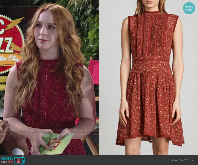 All Saints Myra Pepper Dress worn by Mariah Copeland (Camryn Grimes) on The Young & the Restless