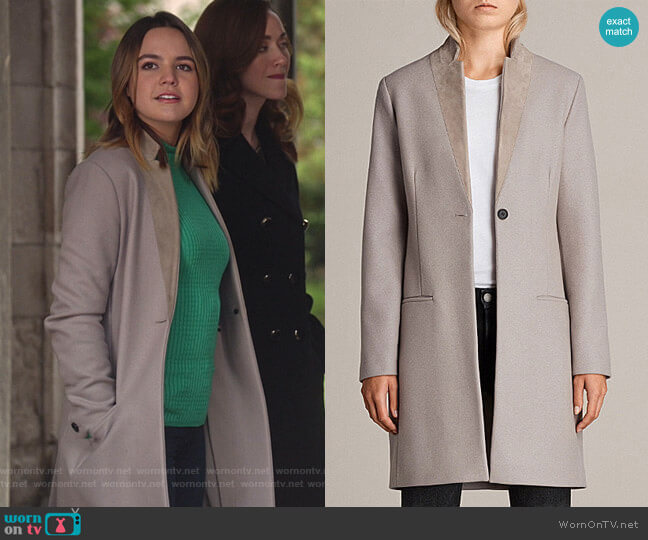 'Leni' Coat by All Saints worn by Grace Russell (Bailee Madison) on Good Witch