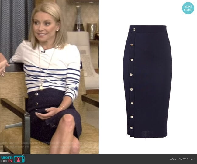 'Enya' Skirt by Altuzarra worn by Kelly Ripa on Live with Kelly and Mark