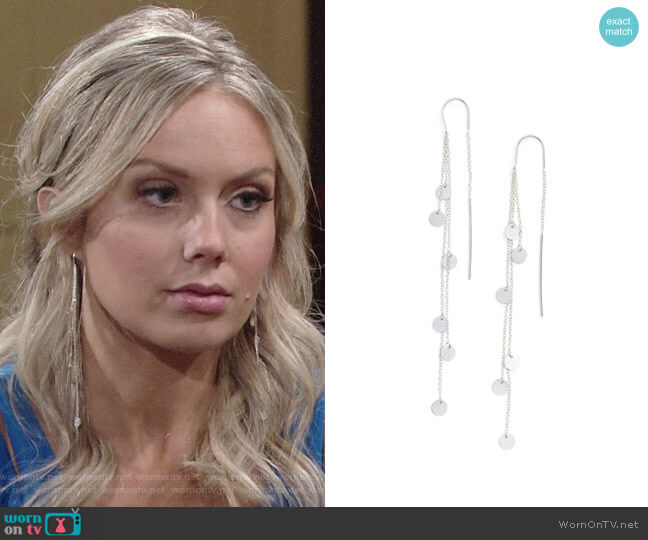 Argento Vivo Cascading Drop Earrings worn by Abby Newman (Melissa Ordway) on The Young & the Restless
