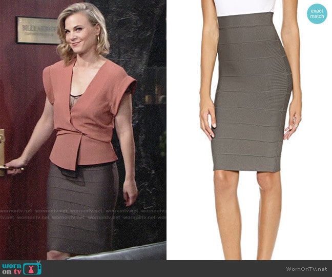 Bcbgmaxazria Leger Skirt worn by Phyllis Newman (Gina Tognoni) on The Young and the Restless