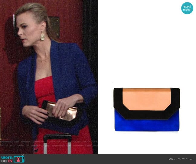 Bcbgmaxazria Piper Clutch worn by Phyllis Newman (Gina Tognoni) on The Young and the Restless