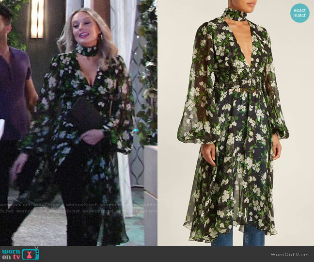 Caroline Constas Syris Dress worn by Abby Newman (Melissa Ordway) on The Young and the Restless