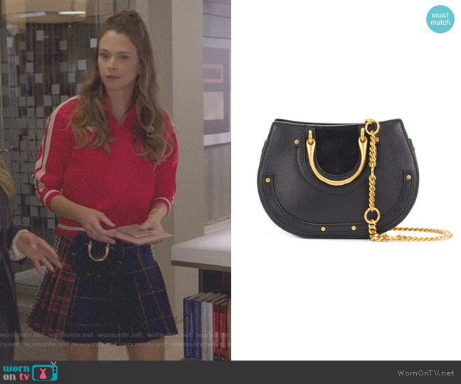 Nile small bracelet bag by Chloe worn by Liza Miller (Sutton Foster) on Younger
