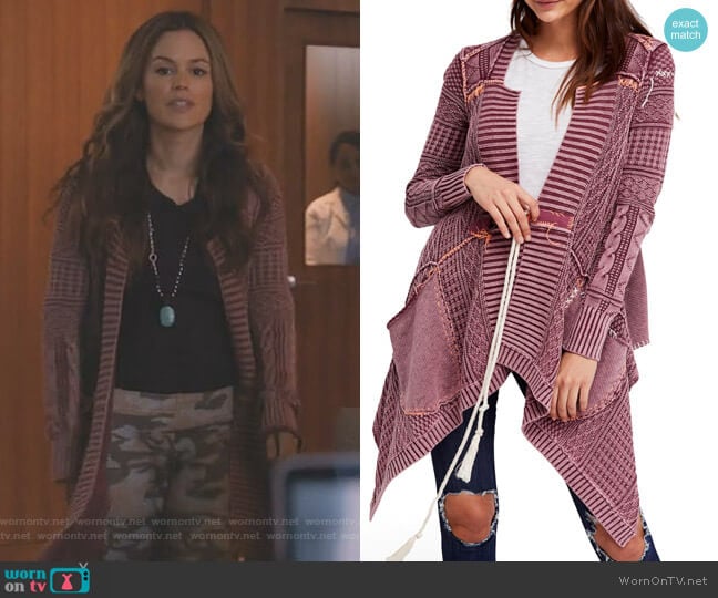 All Washed Out Cardigan by Free People worn by Samantha Swift (Rachel Bilson) on Take Two