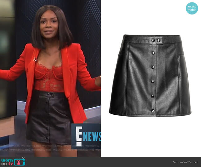 Short Skirt by H&M worn by Zuri Hall  on E! News