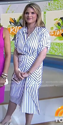 Jenna's white striped shirtdress on Today