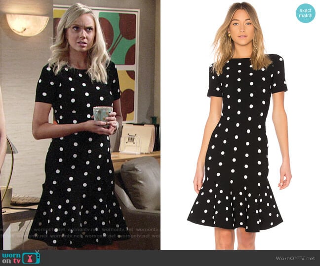 Milly Polka Dot Mermaid Dress worn by Abby Newman (Melissa Ordway) on The Young and the Restless