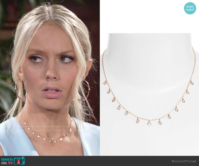 Nadri Shaker Crystal Necklace worn by Abby Newman (Melissa Ordway) on The Young and the Restless