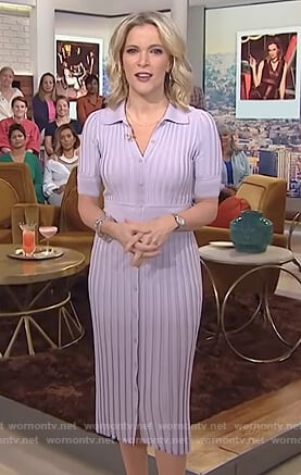 Megyn’s purple ribbed dress on Megyn Kelly Today