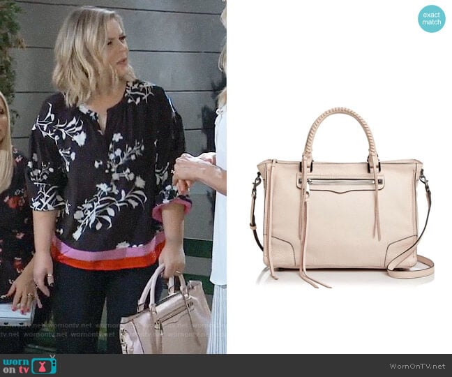 Rebecca Minkoff Regan Satchel worn by Maxie Jones (Kirsten Storms) on General Hospital