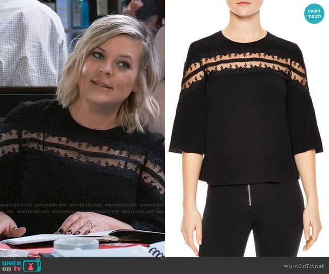 WornOnTV: Maxie’s black mesh inset top on General Hospital | Kirsten ...