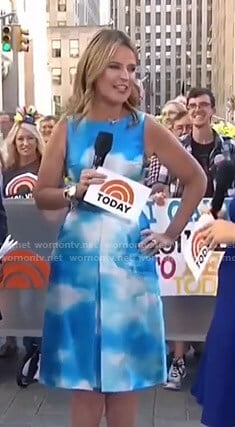 Savannah’s cloud print dress on Today