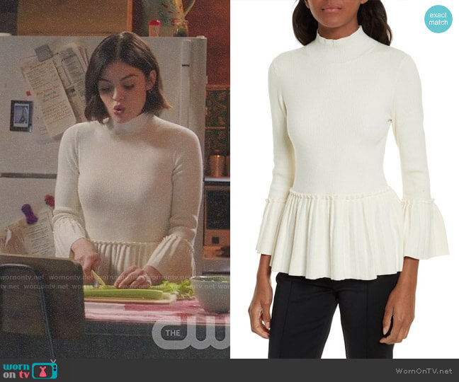 Ted Baker Lislie Sweater worn by Stella Abbott (Lucy Hale) on Life Sentence