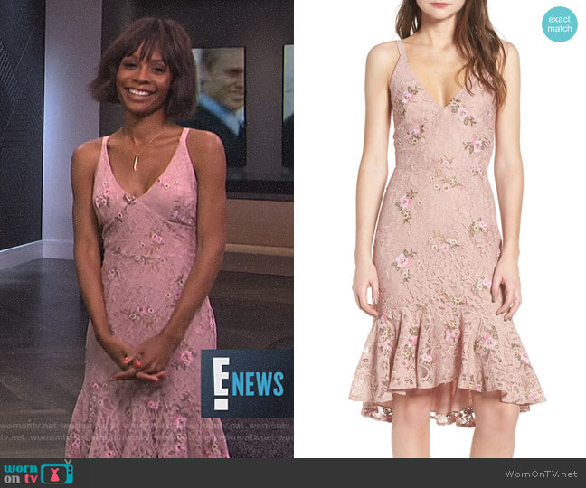 Ferrara Dress by Wayf worn by Zuri Hall on E! News