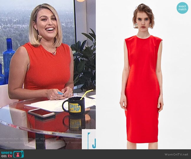 Tube Dress by Zara worn by Carissa Loethen Culiner on E! News