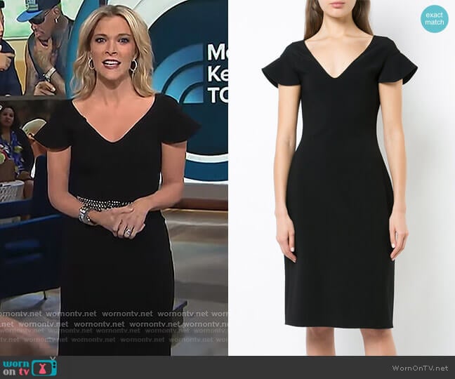 WornOnTV: Megyn’s black v-neck pencil dress on Megyn Kelly Today ...