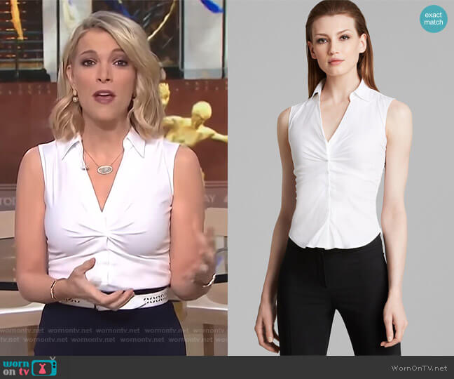 Sleeveless V Neck by Armani Collezioni worn by Megyn Kelly on Today