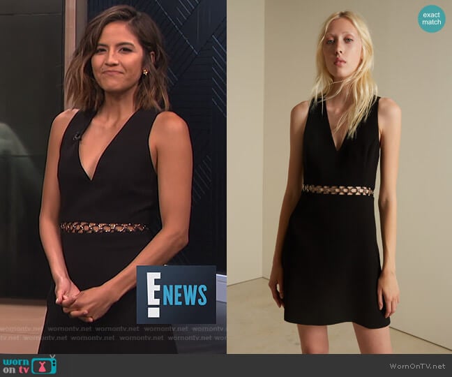 Fancy Waist V-Neckline Dress by Barbara Bui worn by Erin Lim on E! News