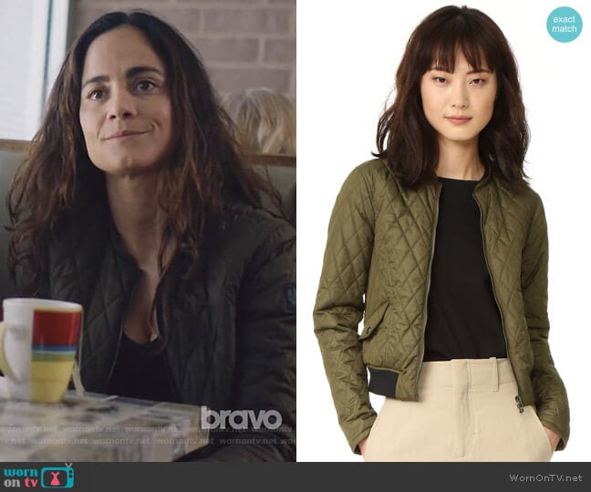 Cassell Coat by Belstaff worn by Teresa Mendoza (Alice Braga) on Queen of the South