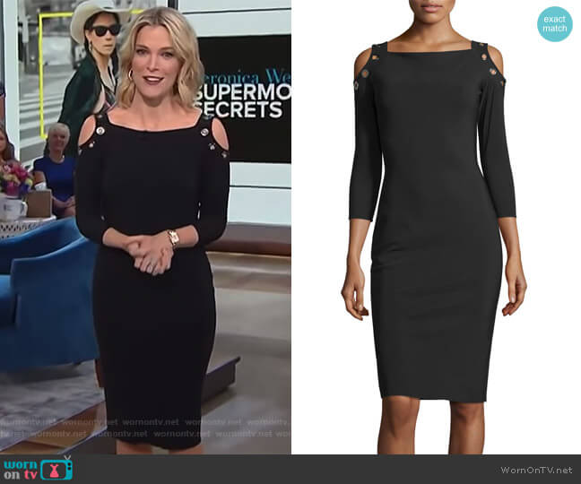 Evie Cold-Shoulder Sheath Cocktail Dress by Chiara Boni La Petite Robe worn by Megyn Kelly on Today