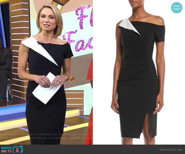 Affie Dress by Chiara Boni La Petite Robe worn by Amy Robach on Good Morning America