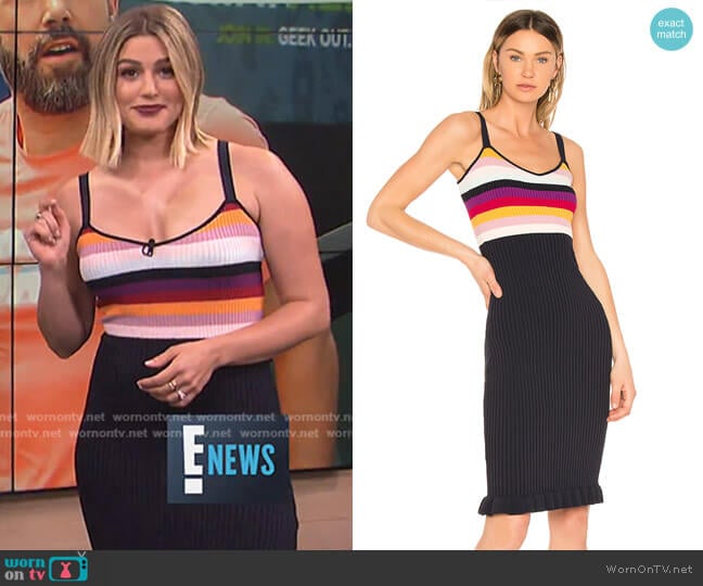 Marguerite Dress by Cinq a Sept worn by Carissa Loethen Culiner on E! News