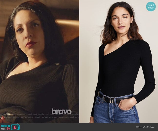 Vivian Long Sleeve Bodysuit by Cushnie Et Ochs  worn by Camila Vargas (Veronica Falcón) on Queen of the South