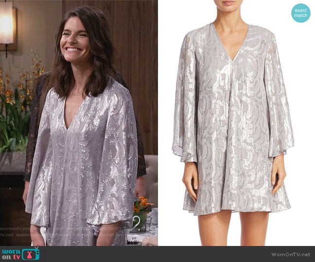 Silk Paloma Jacquard Tunic by Elizabeth and James worn by Leslie Curry (Lindsey Kraft) on Living Biblically