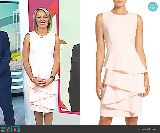 WornOnTV: Dylan’s pink ruffled front dress on Today | Dylan Dreyer ...