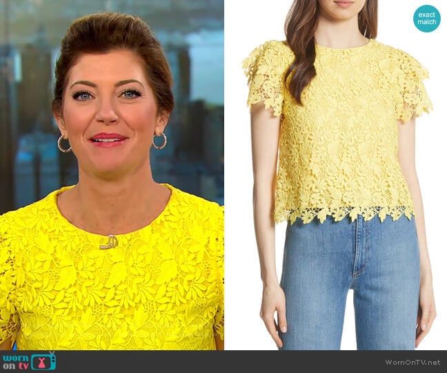 'Franca' Top by Alice + Olivia worn by Norah O'Donnell on CBS Mornings